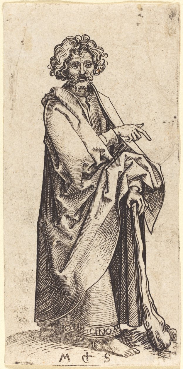 Szent Judas Tadeus alkotó: Martin Schongauer