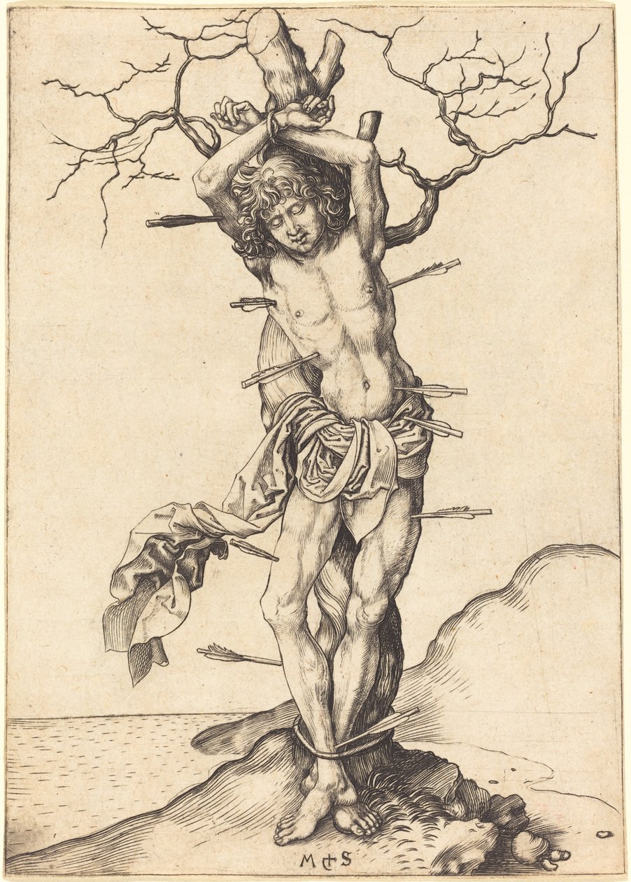 Szent Sebestyén alkotó: Martin Schongauer