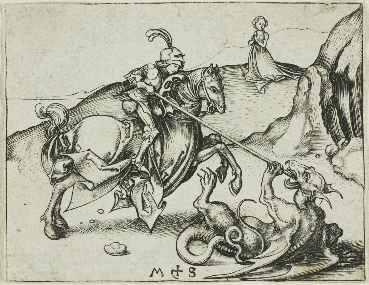 Szent György alkotó: Martin Schongauer
