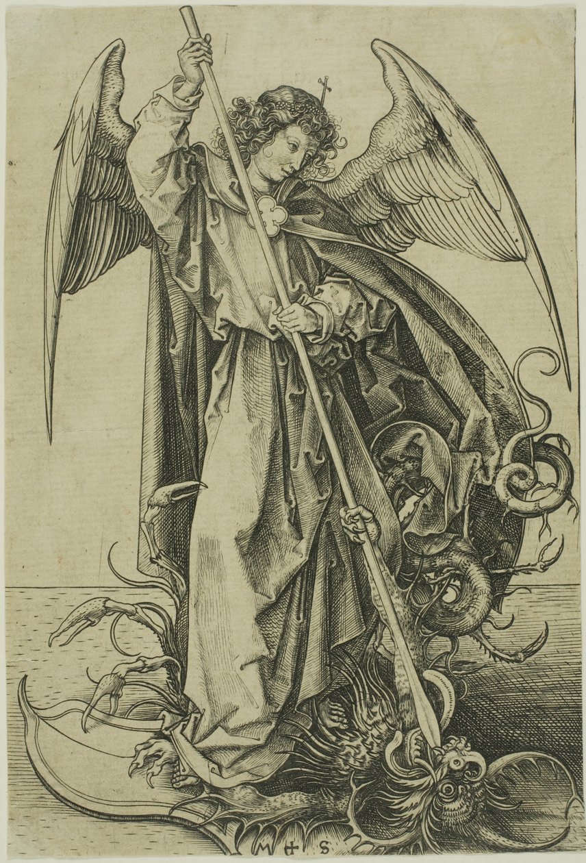 Szent Mihály alkotó: Martin Schongauer