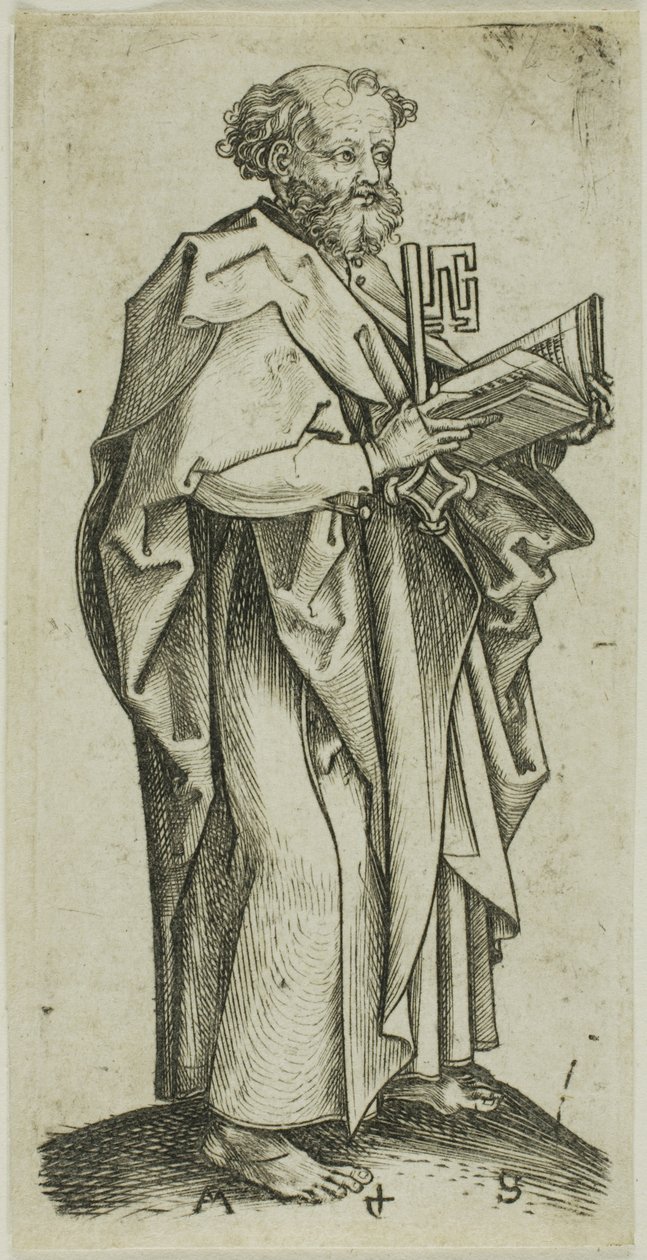 Szent Péter, az Apostolok közül alkotó: Martin Schongauer