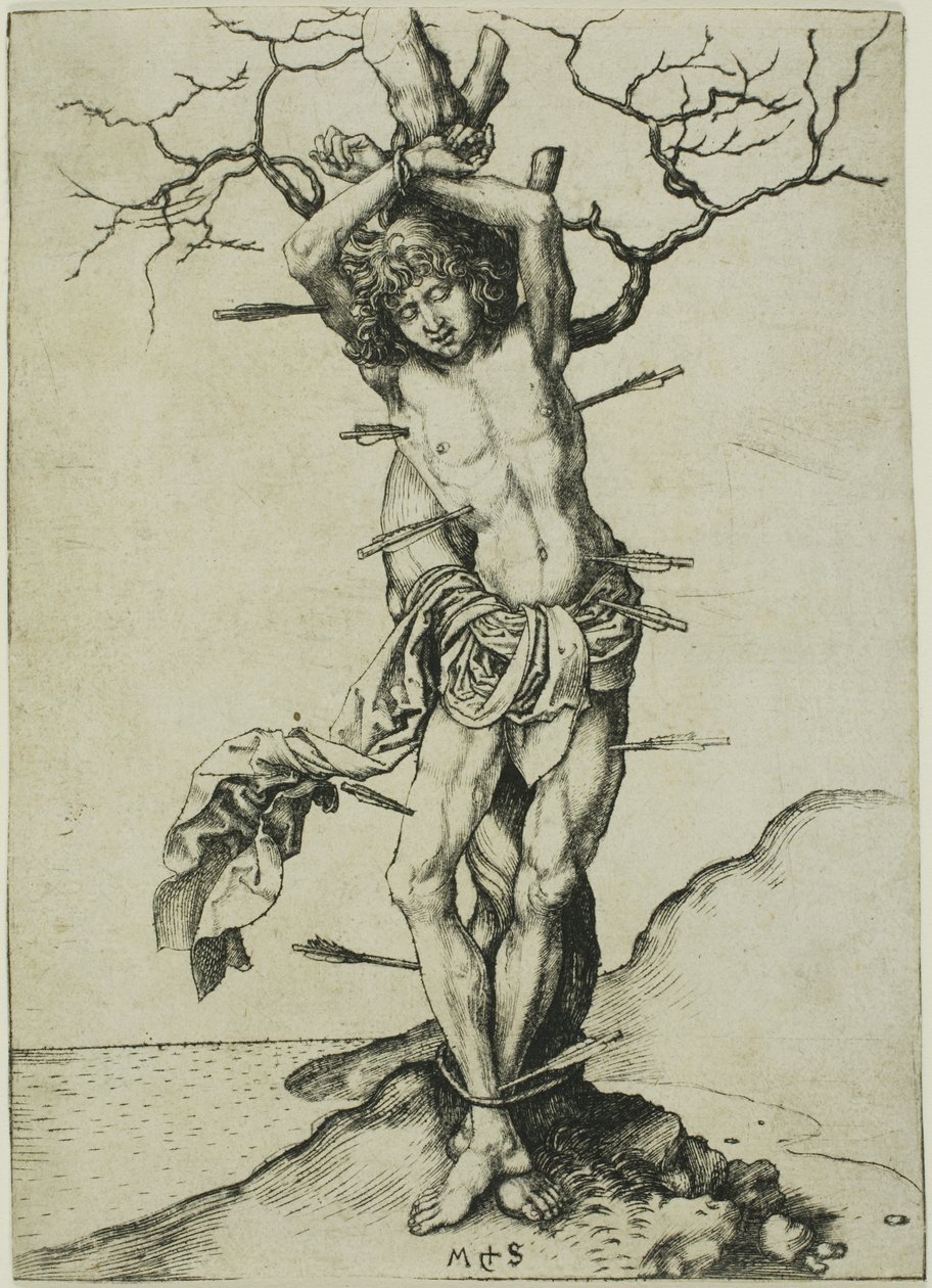 Szent Sebestyén alkotó: Martin Schongauer