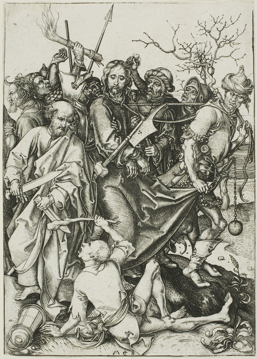 Krisztus árulása, a Passióból alkotó: Martin Schongauer