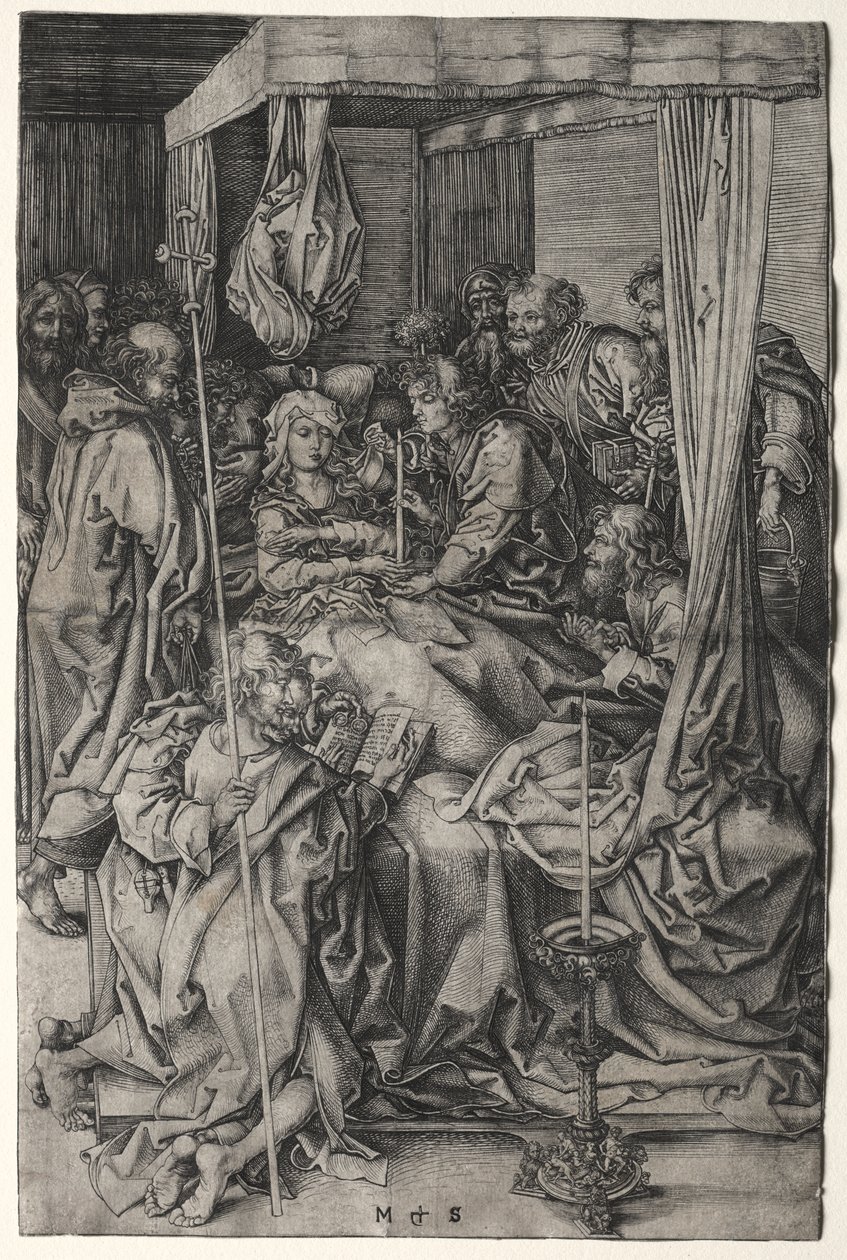 A Szűz halála alkotó: Martin Schongauer