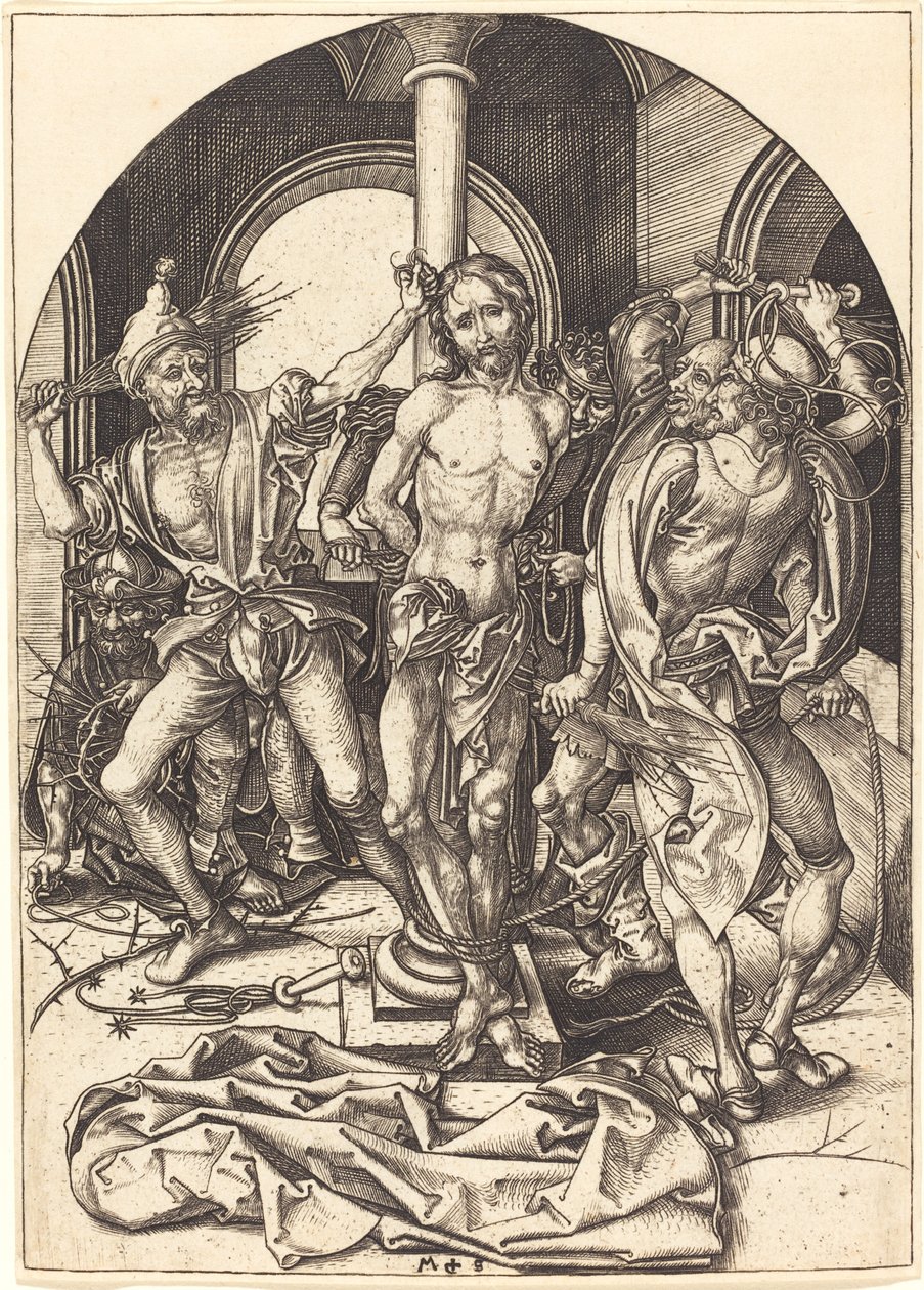 A zászlózás alkotó: Martin Schongauer
