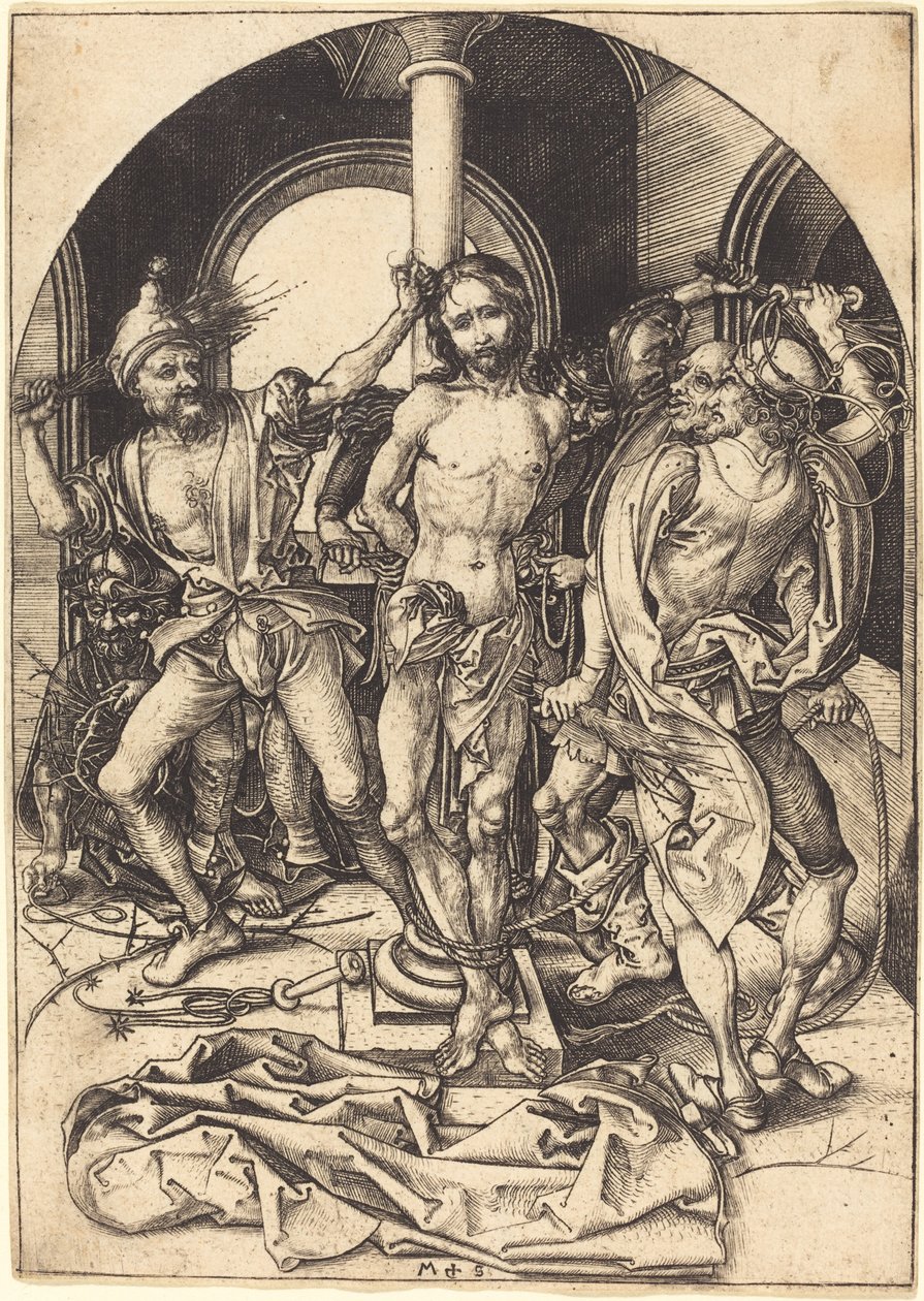 A zászlózás alkotó: Martin Schongauer