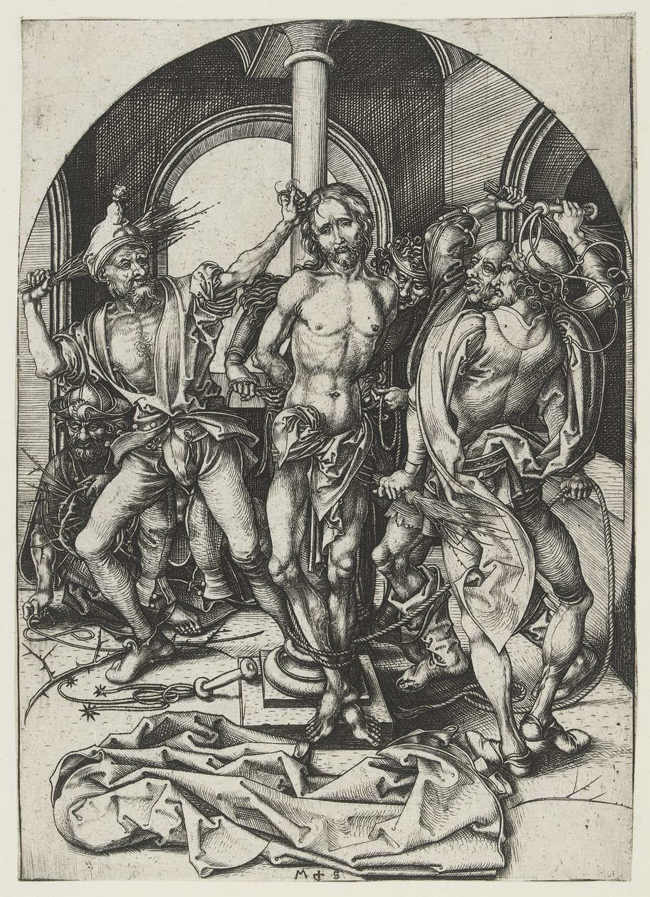 A zászlózás alkotó: Martin Schongauer