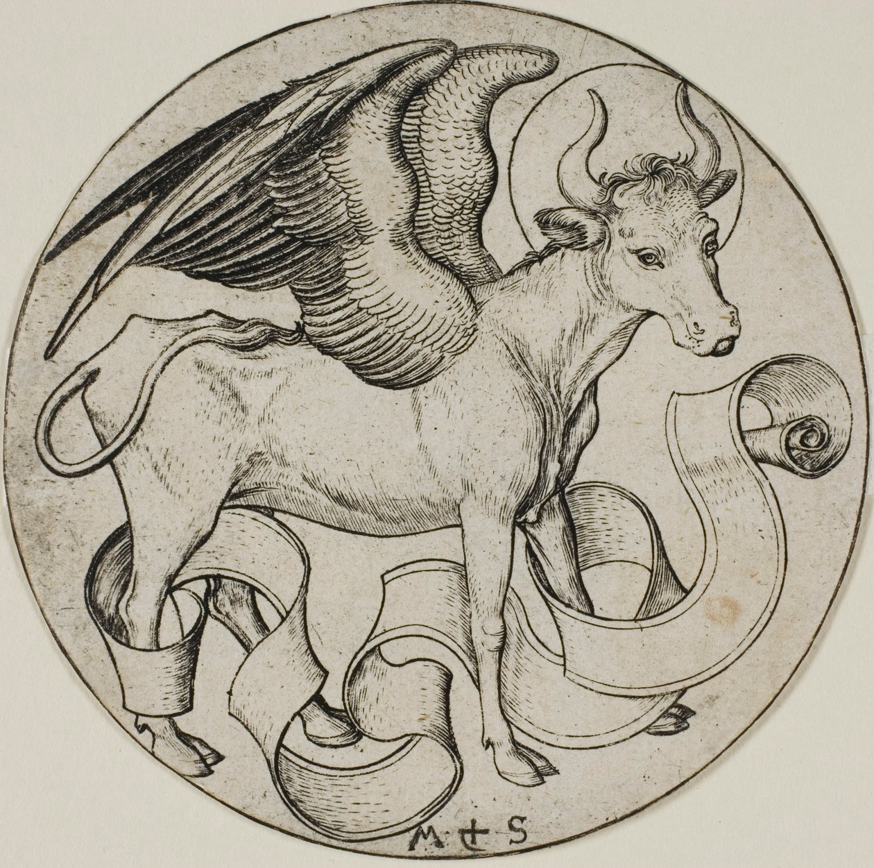 Szent Lukács ökre alkotó: Martin Schongauer