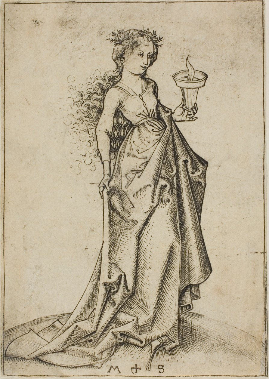 A második bölcs szűz alkotó: Martin Schongauer