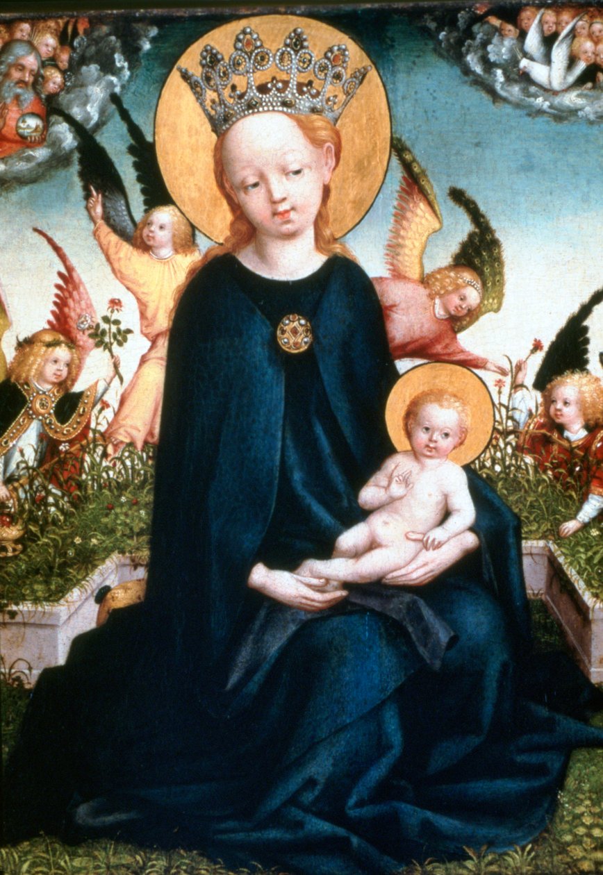 Szűz és gyermek, 15. század alkotó: Martin Schongauer