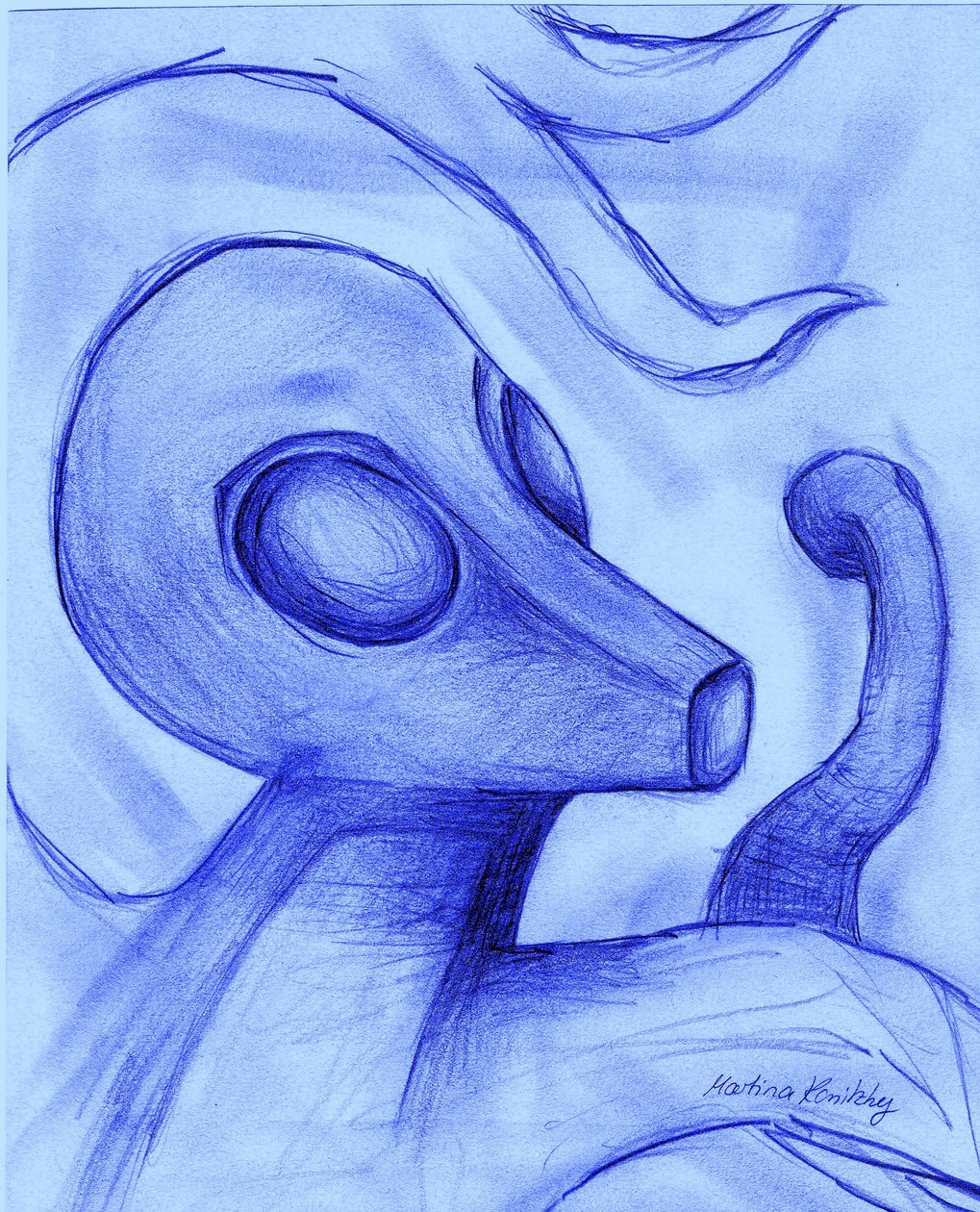 Alien a földönkívüli animáció alkotó: Martina Konitzky