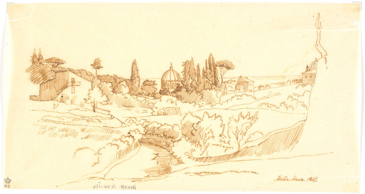 Monte Mario alkotó: Martinus Rørbye