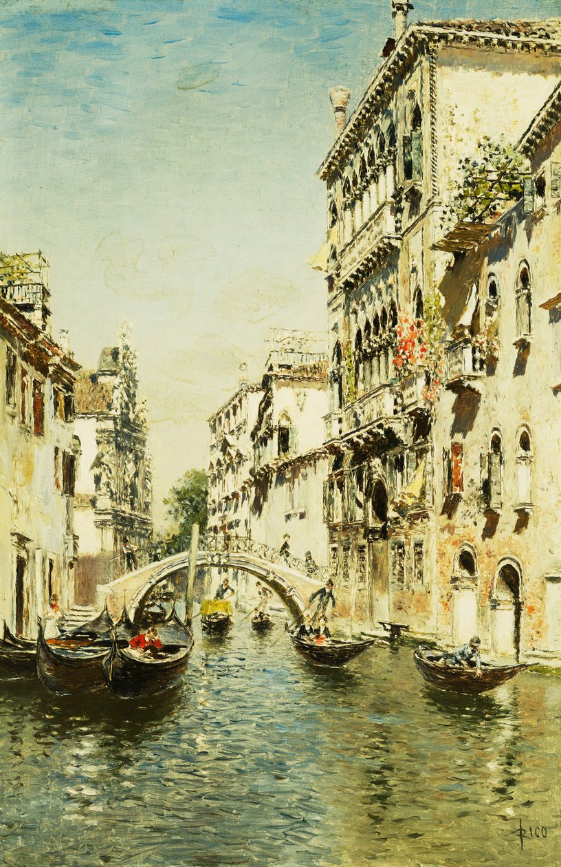 Rio Santa Marina alkotó: Martín Rico y Ortega