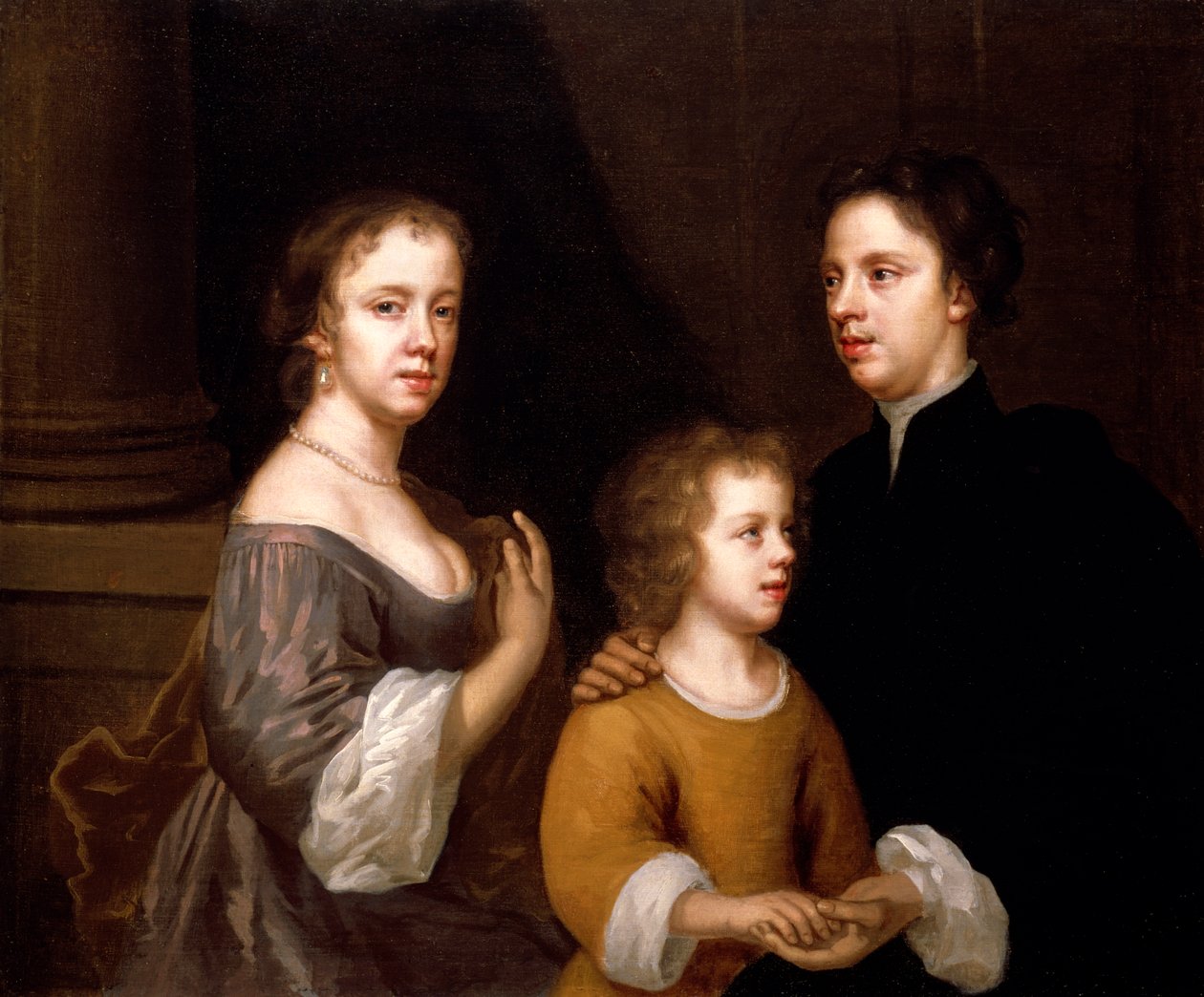 Önarckép férjével, Charles és fia, Bartholomew, 1659-60 körül alkotó: Mary Beale