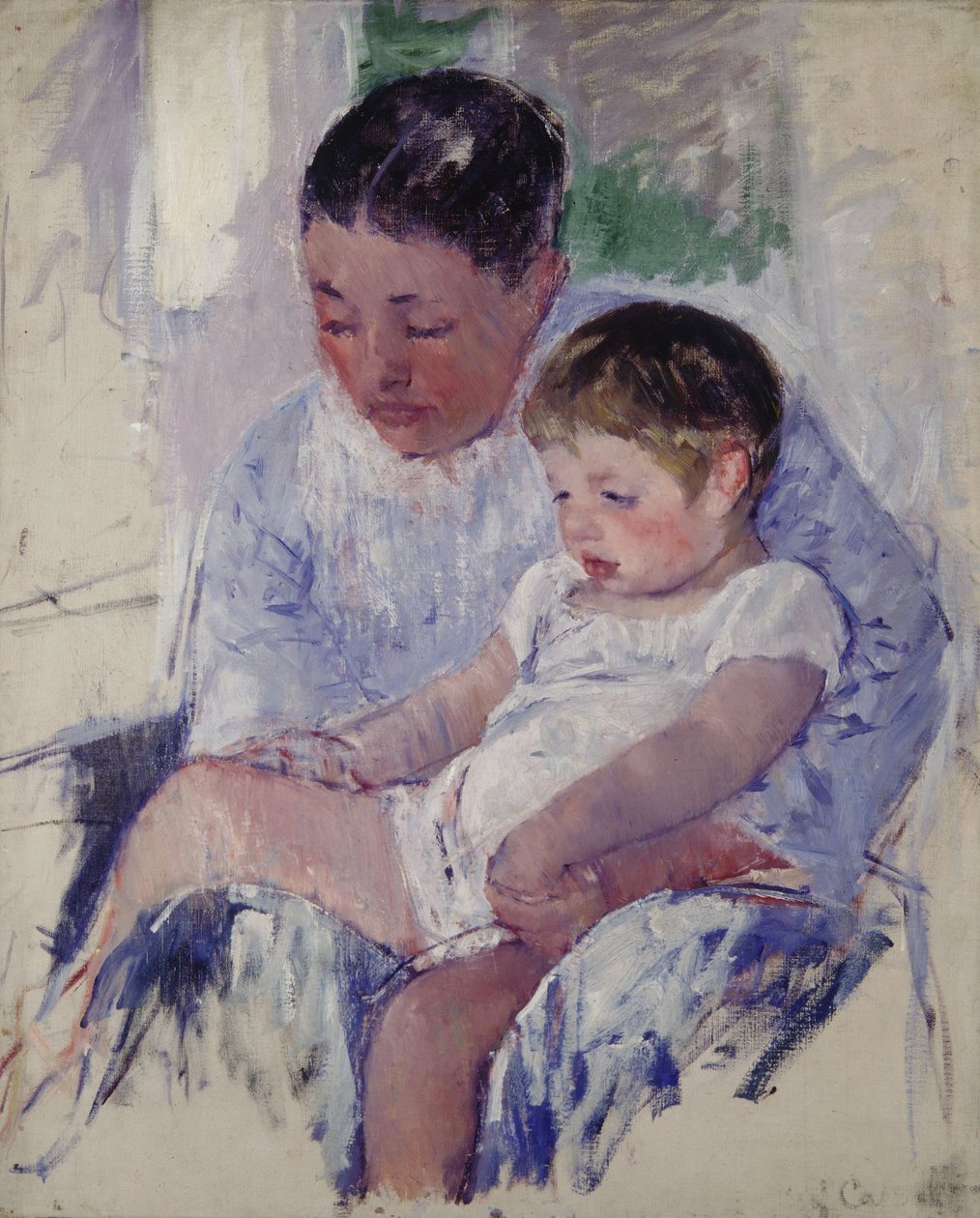 Jenny és álmos gyermeke alkotó: Mary Cassatt