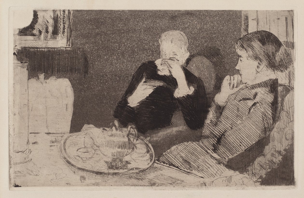 Lydia és anyja? a Tea -nál alkotó: Mary Cassatt
