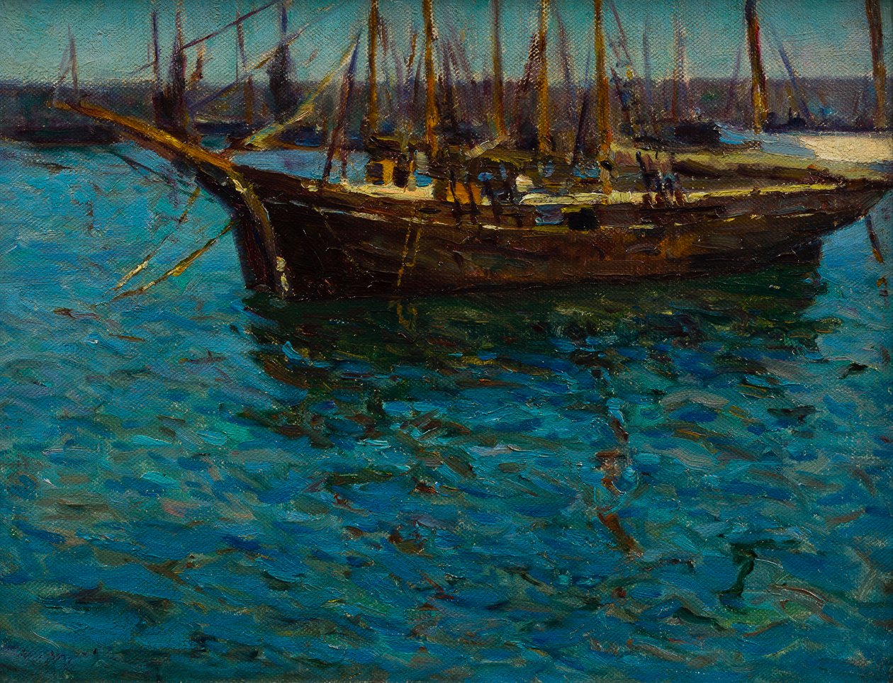 Horgászcsónakok St Ives-ben alkotó: Mary McCrossan