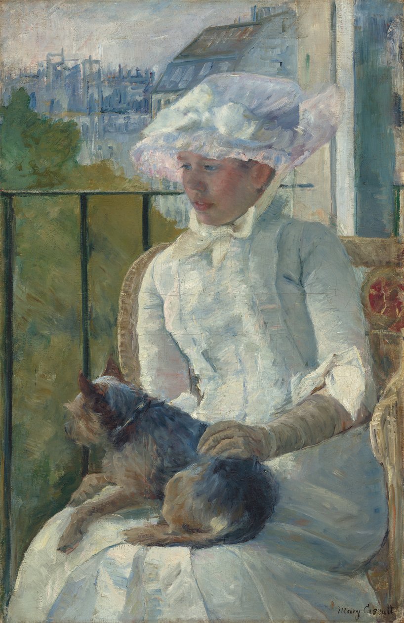 Fiatal lány az ablaknál, 1883-84 körül alkotó: Mary Cassatt