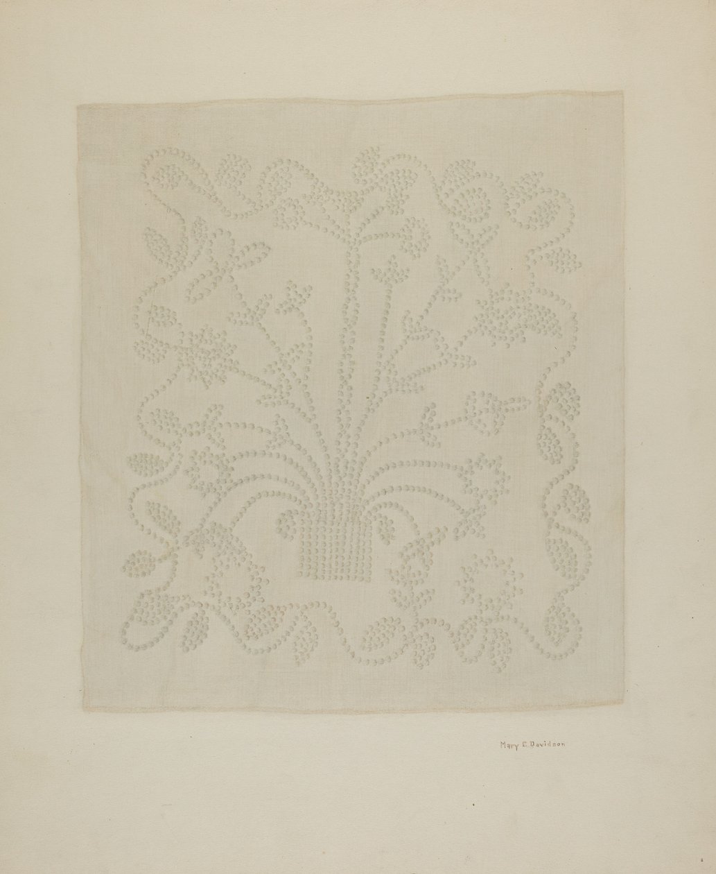 Kézzel szőtt vászon alkotó: Mary C. Davidson