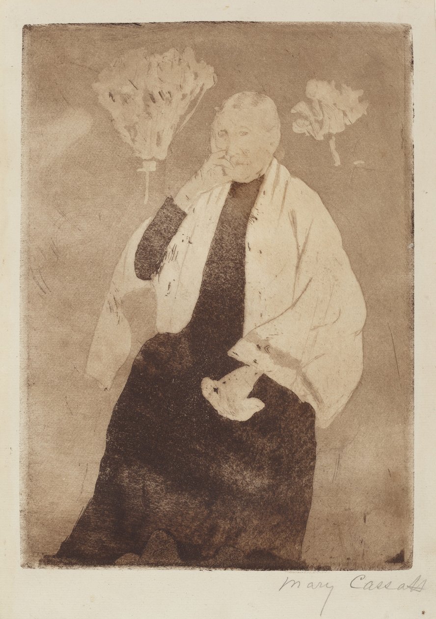 A művész anyjának portréja alkotó: Mary Cassatt