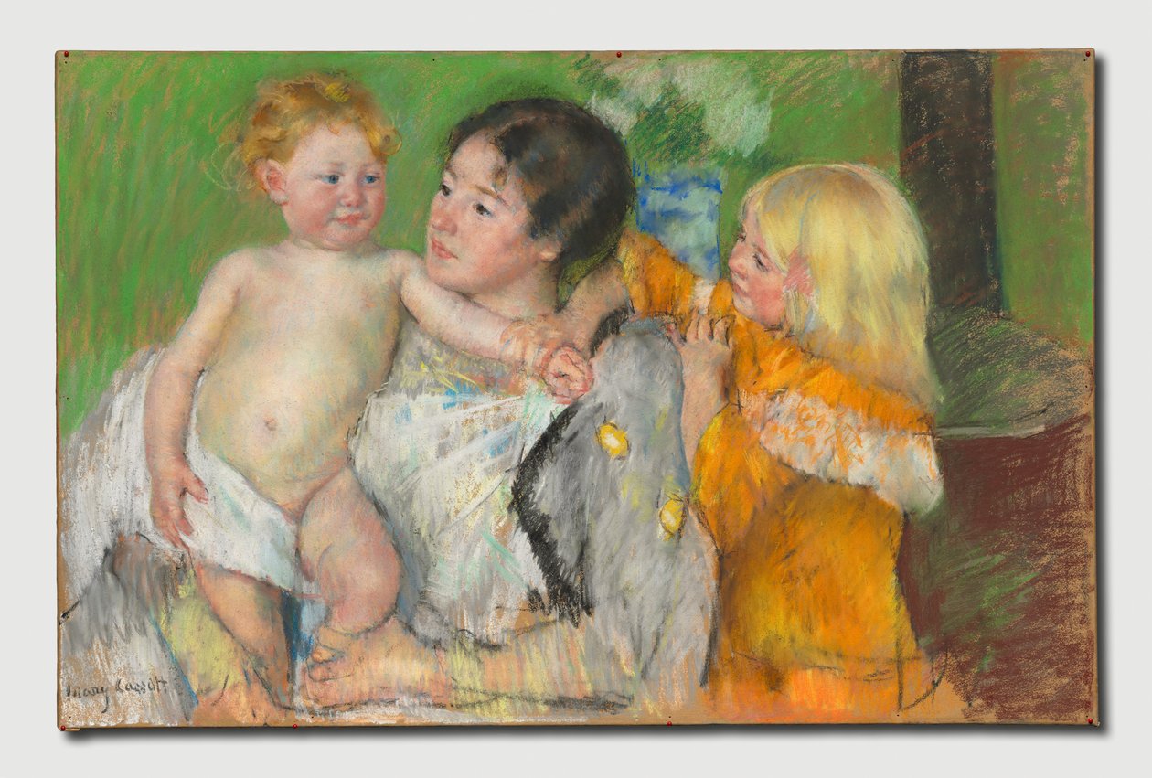 A fürdő után alkotó: Mary Cassatt