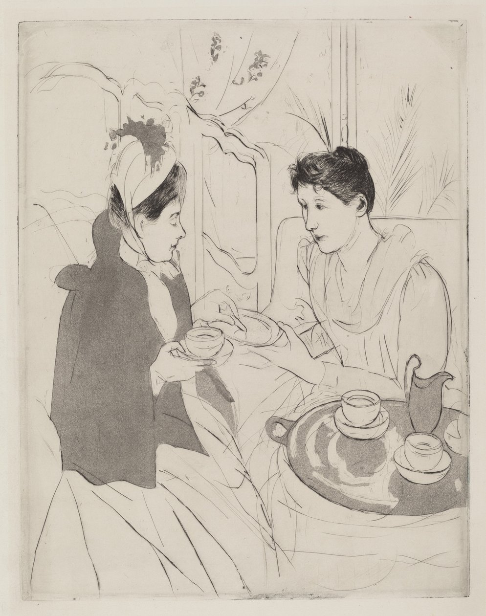 Délutáni Tea Party alkotó: Mary Cassatt