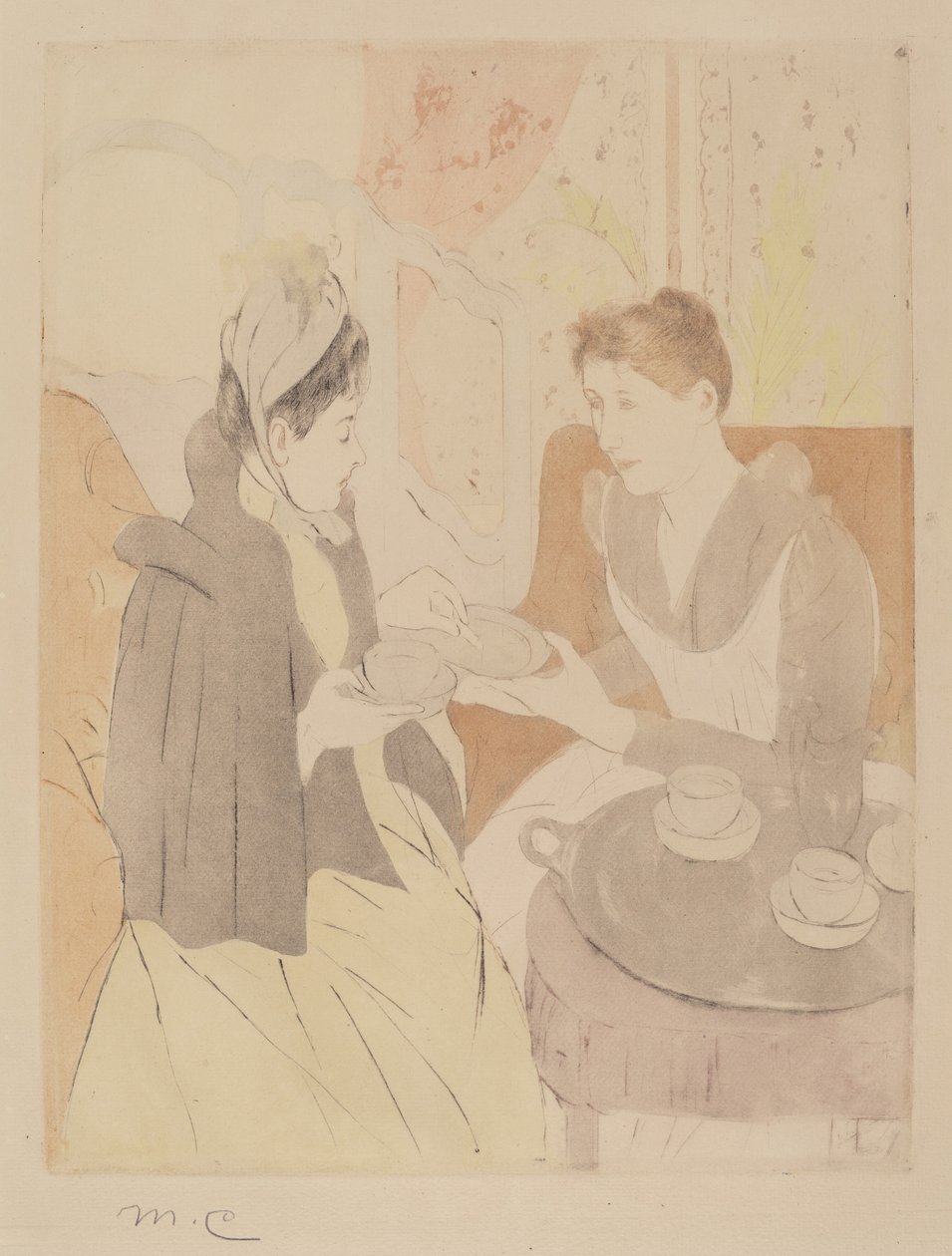 Délutáni Tea Party alkotó: Mary Cassatt