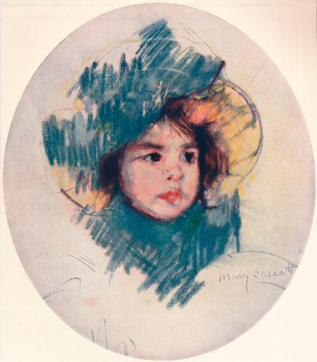 Childs Head, c1902, c1932 alkotó: Mary Cassatt
