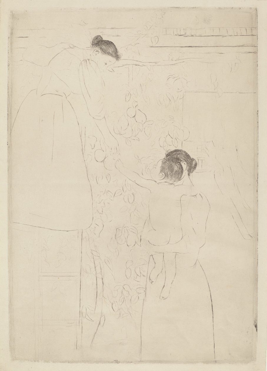 Gyümölcsgyűjtés alkotó: Mary Cassatt