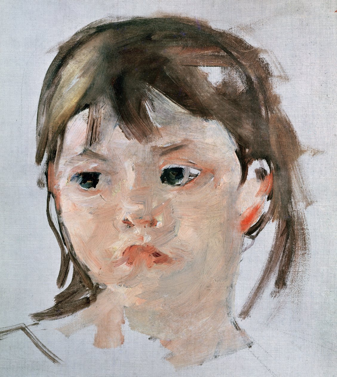 Egy fiatal lány feje alkotó: Mary Cassatt