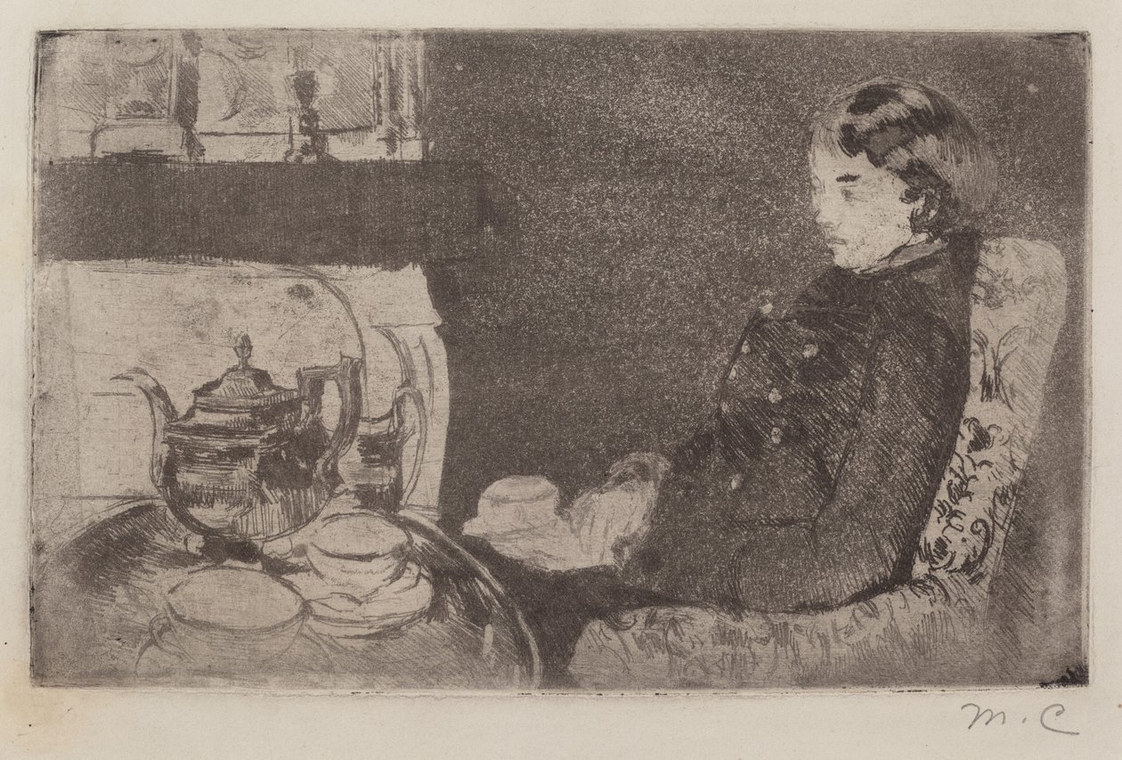 Lydia a délutáni teában alkotó: Mary Cassatt