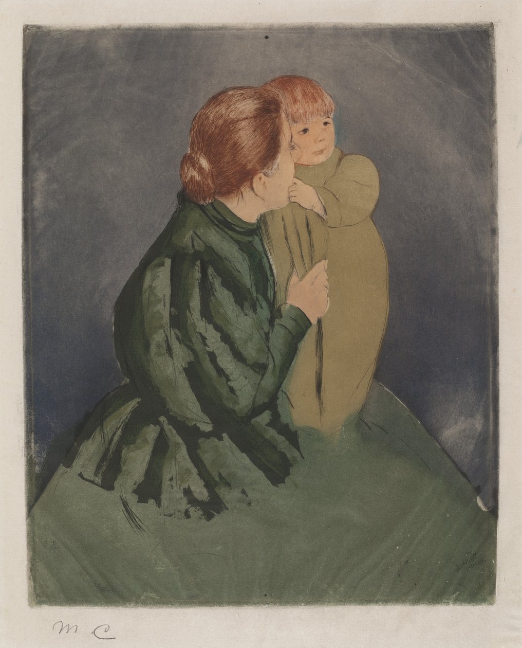 Parasztanya és gyermeke alkotó: Mary Cassatt