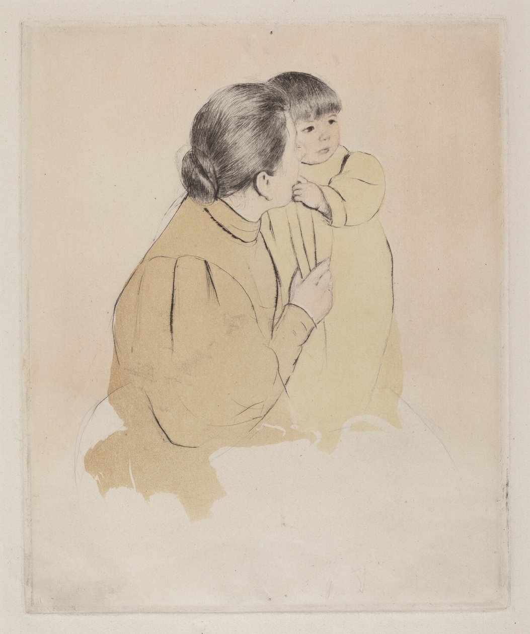Parasztanya és gyermeke alkotó: Mary Cassatt