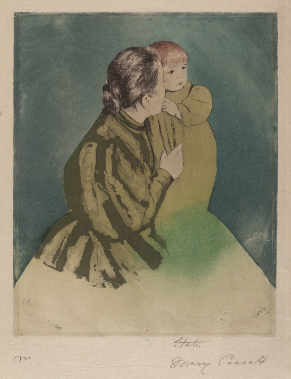 Parasztanya és gyermeke alkotó: Mary Cassatt