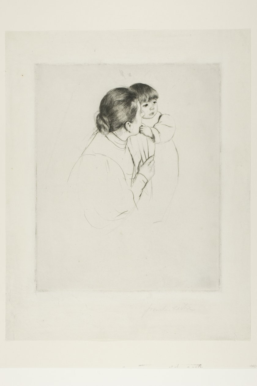 Parasztanya és gyermeke alkotó: Mary Cassatt