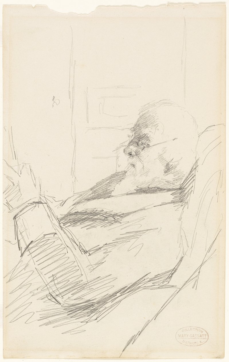 A művész apja olvasás alkotó: Mary Cassatt