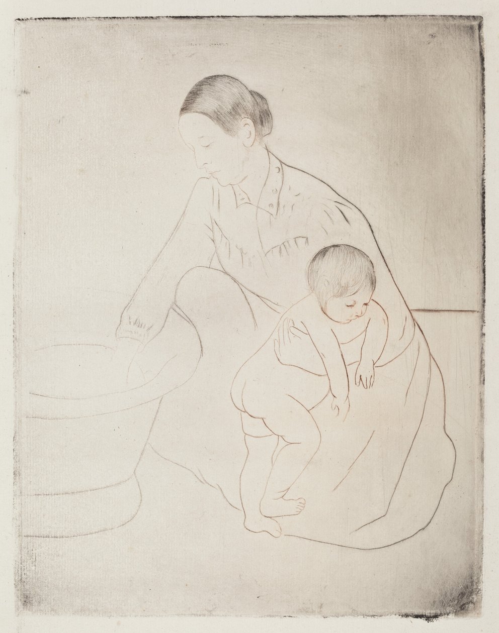A fürdő, 1890-1891. alkotó: Mary Cassatt