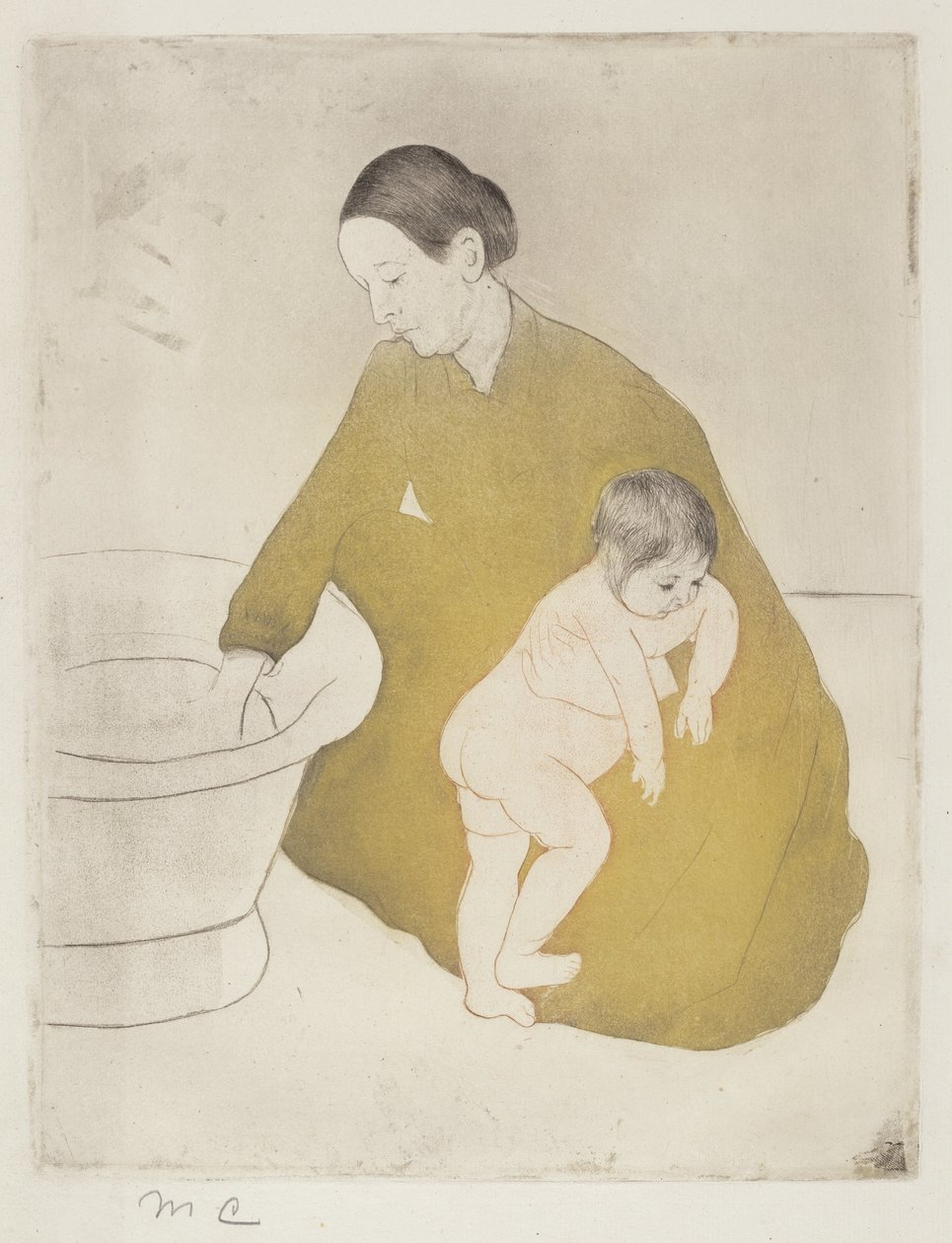 A fürdő, 1890-1891. alkotó: Mary Cassatt