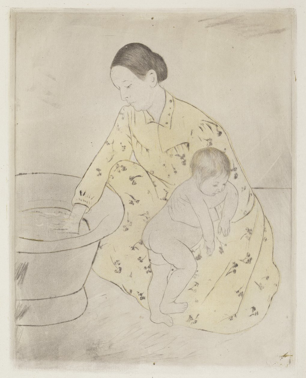 A fürdő, 1890-1891. alkotó: Mary Cassatt