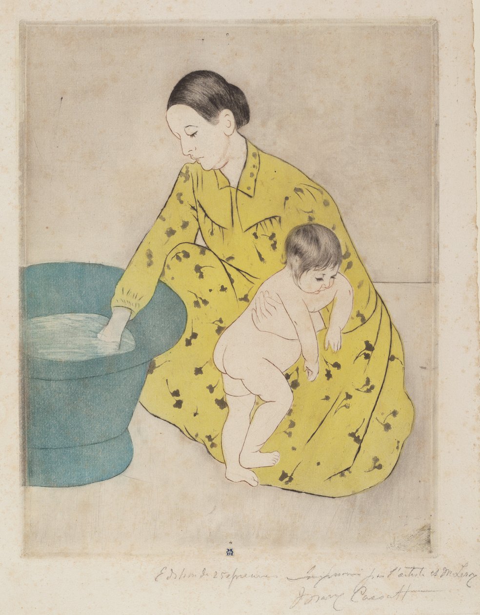 A fürdő, 1890-1891. alkotó: Mary Cassatt