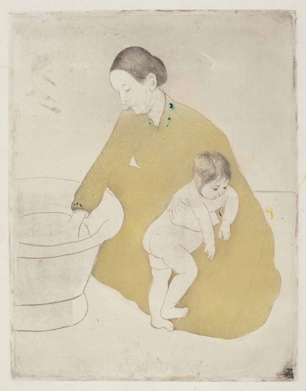 A fürdő, 1890-1891. alkotó: Mary Cassatt