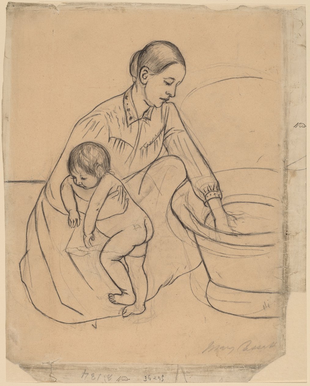 A fürdő [rekto] alkotó: Mary Cassatt