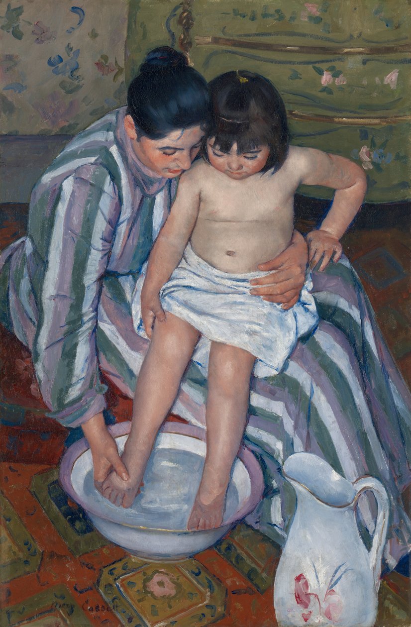 A gyermekfürdő, 1893. alkotó: Mary Cassatt