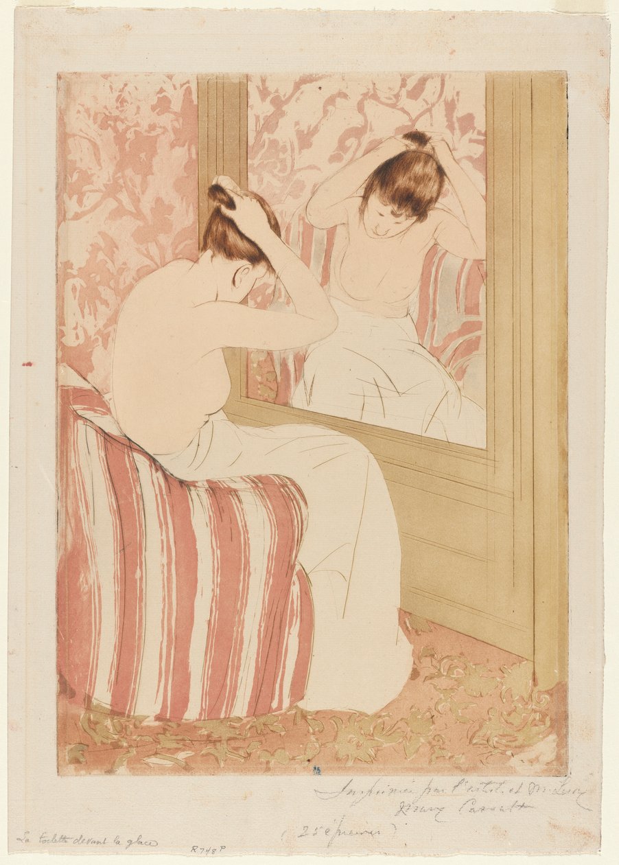 The Coiffure, 1890-1891. alkotó: Mary Cassatt