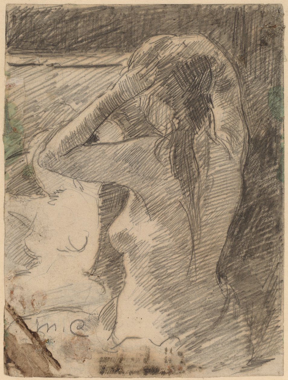 The Coiffure, c. 1891. alkotó: Mary Cassatt