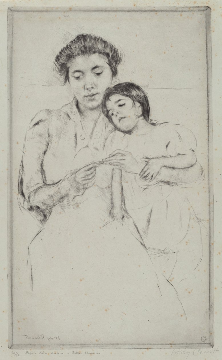 A horgolás lecke alkotó: Mary Cassatt
