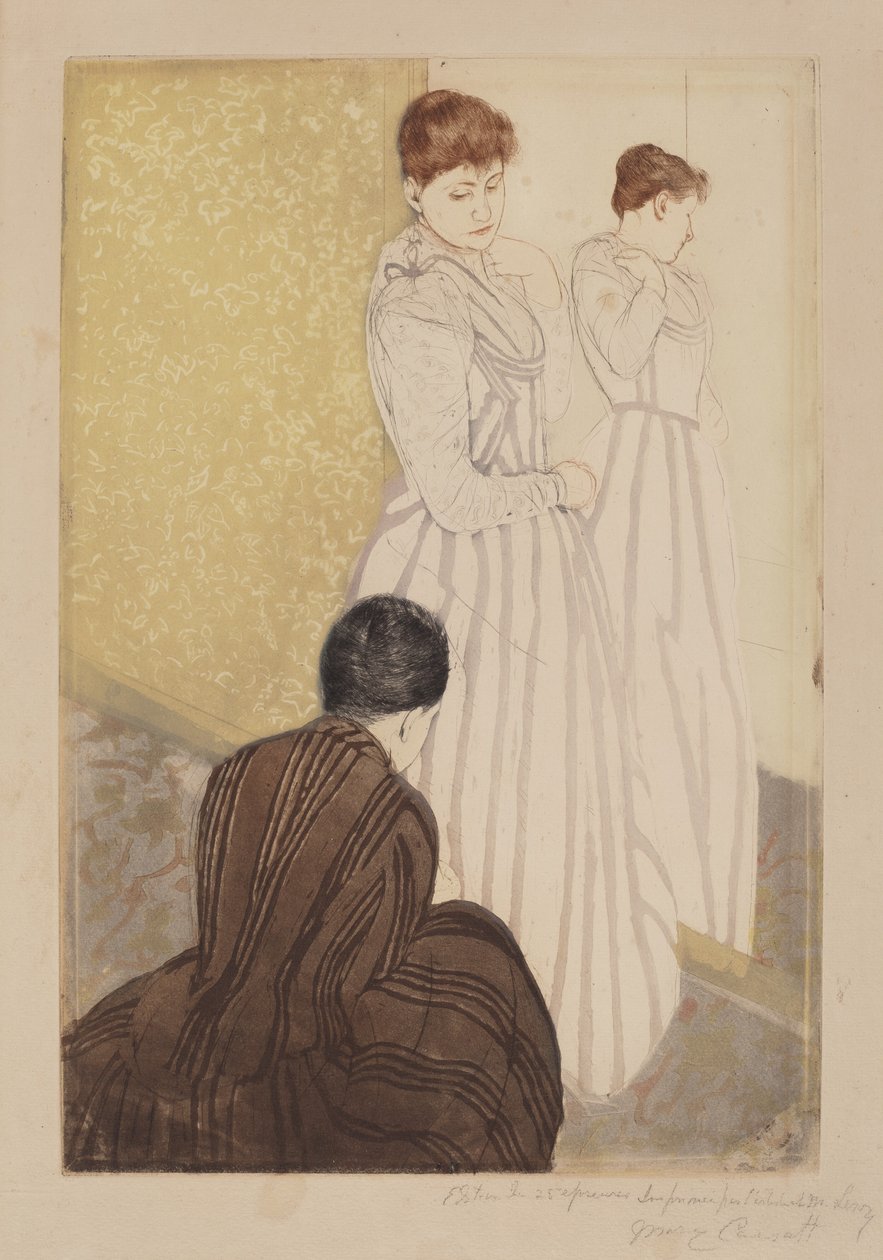 Az Illesztés alkotó: Mary Cassatt