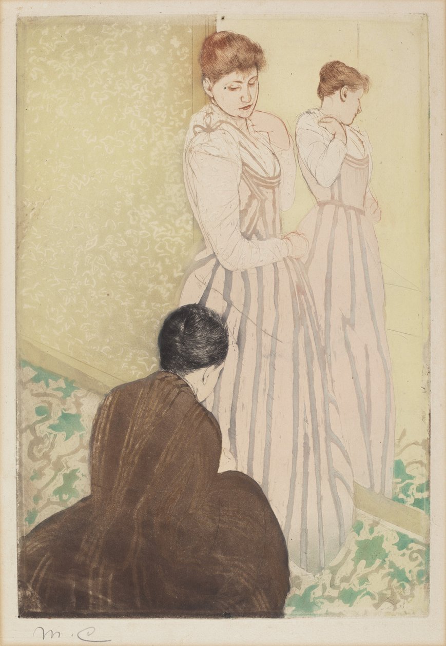 Az Illesztés alkotó: Mary Cassatt