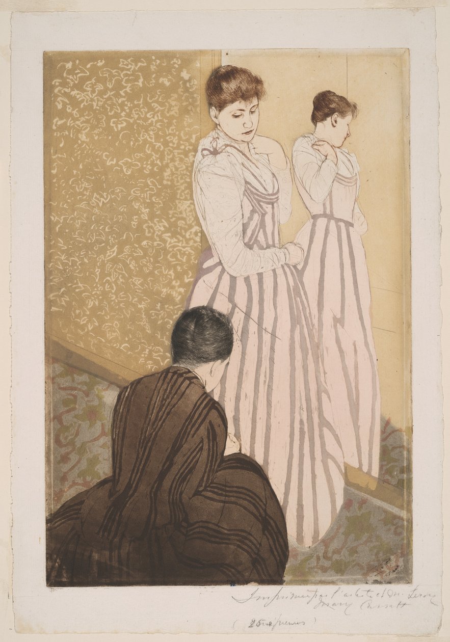 Az Illesztés alkotó: Mary Cassatt