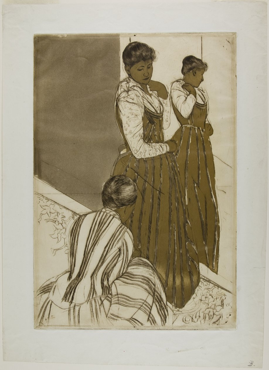 Az Illesztés alkotó: Mary Cassatt
